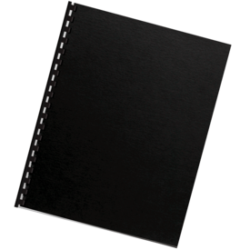 Futura™ Presentation Covers  - Letter, Black, 25 pack__COMB Futura Black Ltr LF.png